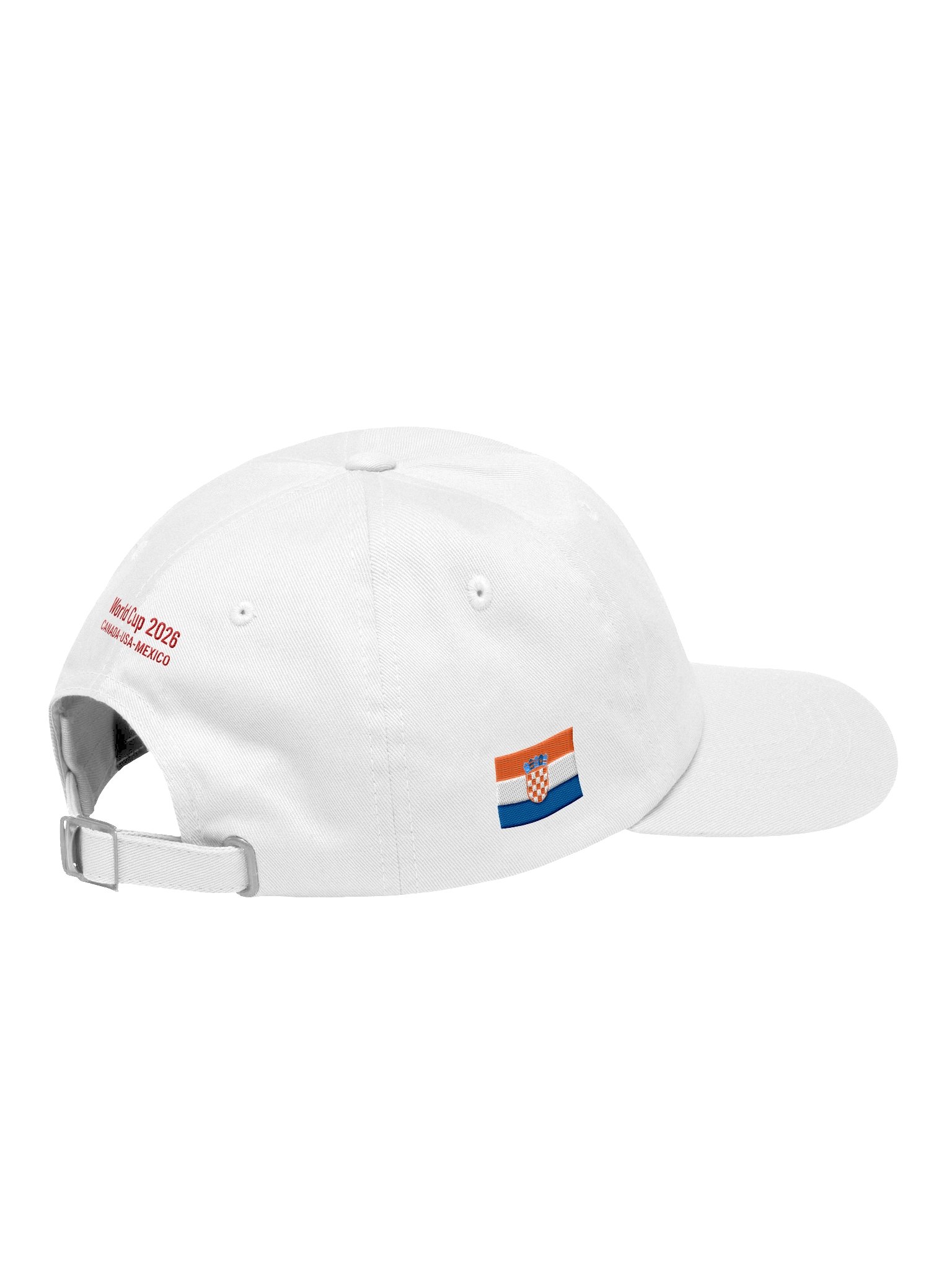 Croatia 2026 World Cup Flag Dad Hat - Croatia Soccer Fan Cap - Premium Embroidered Chino Cotton Twill product image (60)