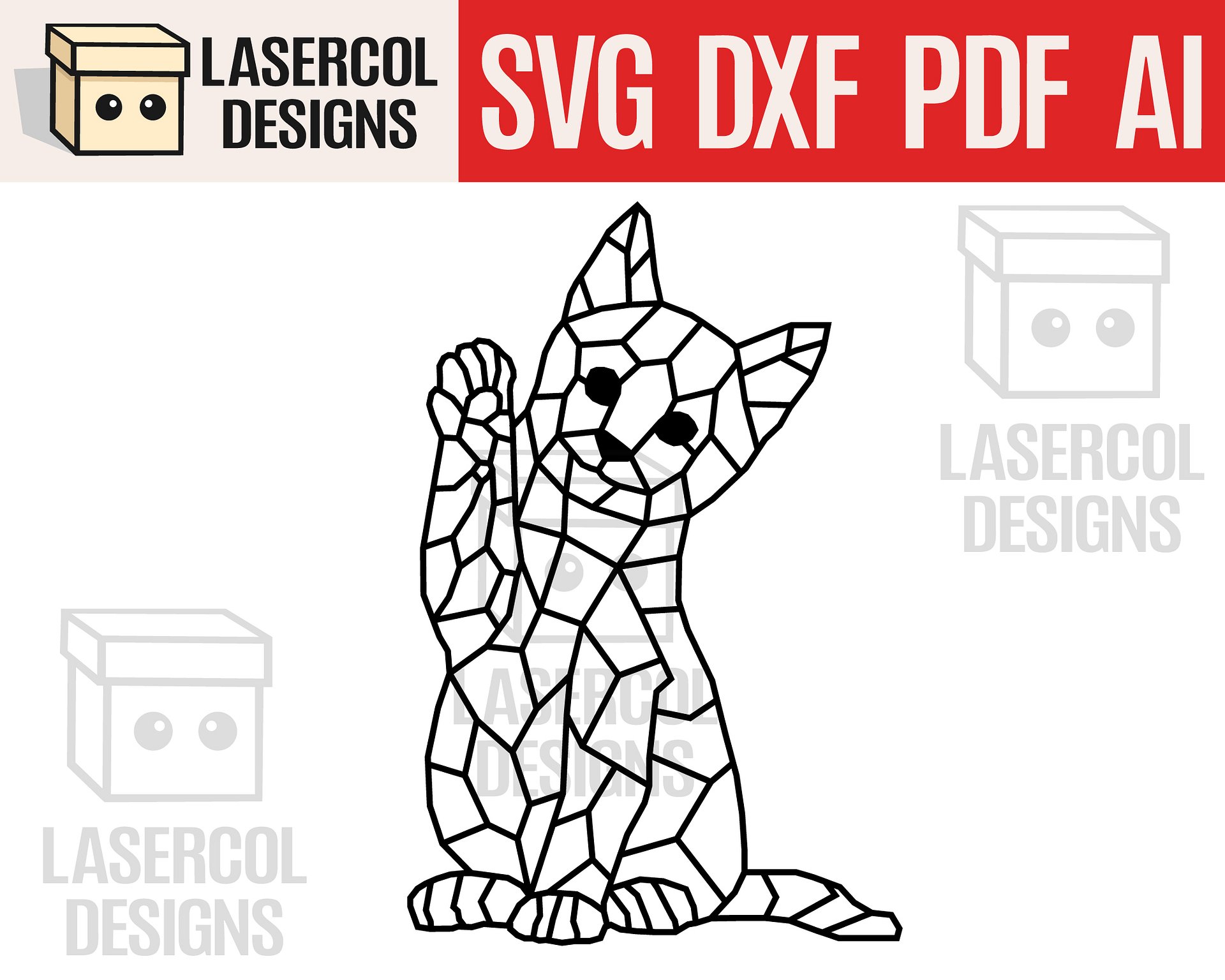 Geometric Animals Set Bundle - Laser Cut Files product image (3)