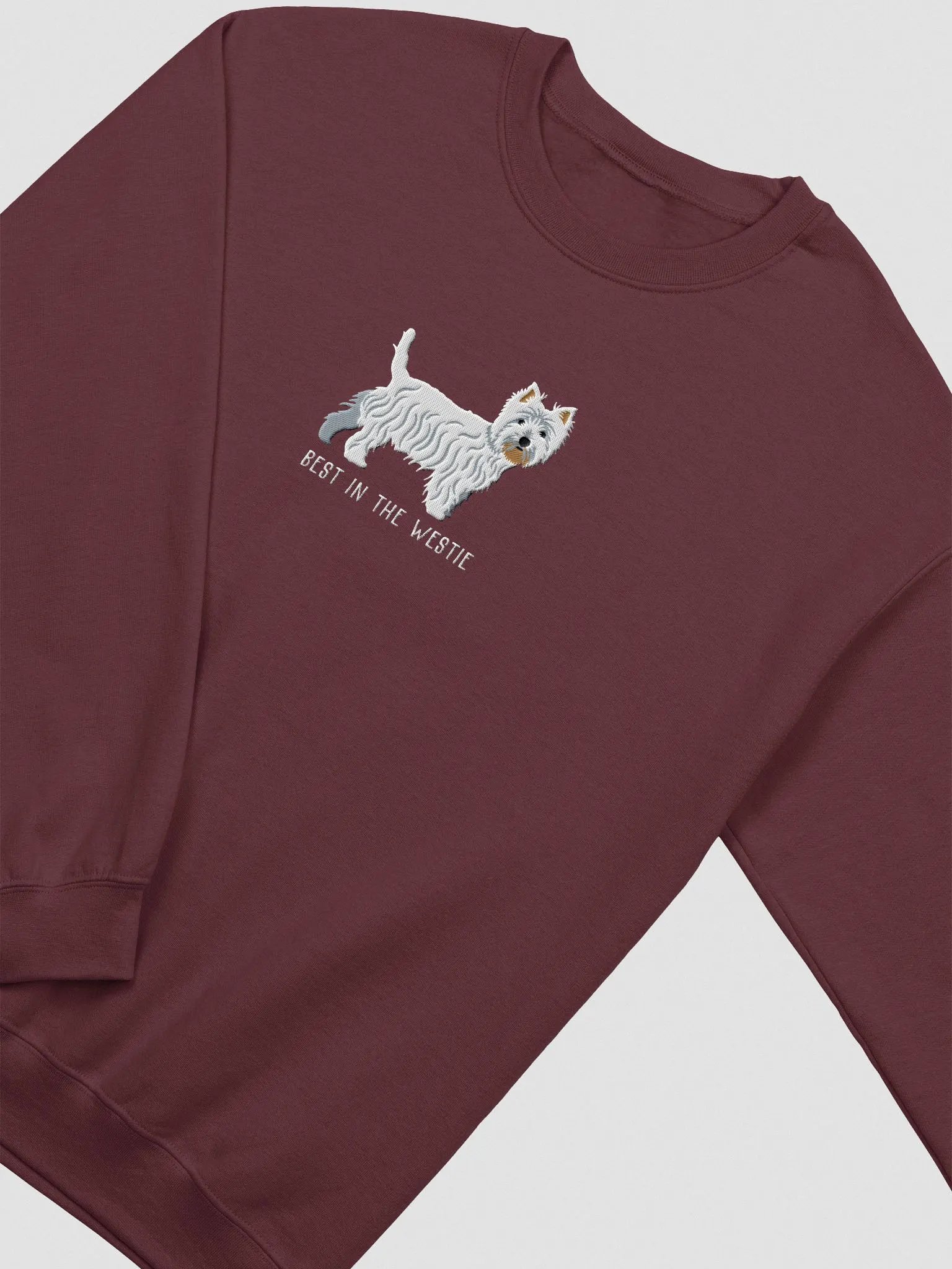 Best in the Westie Sweatshirt (Embroidered) of a West Highland White Terrier product image (6)