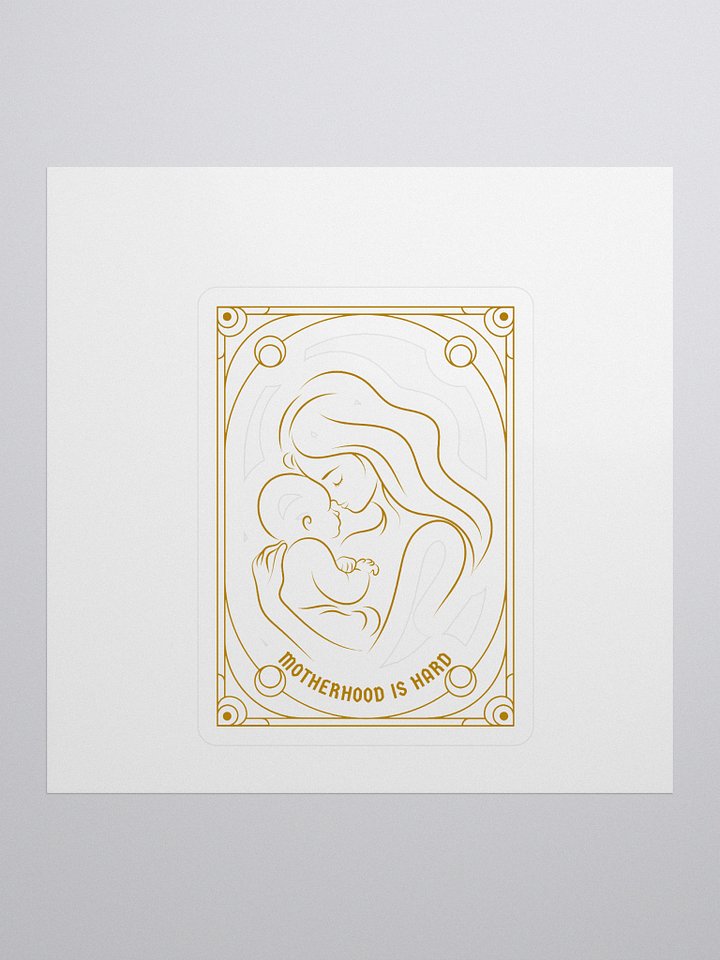 motherhood is hard tarot sticker product image (1)
