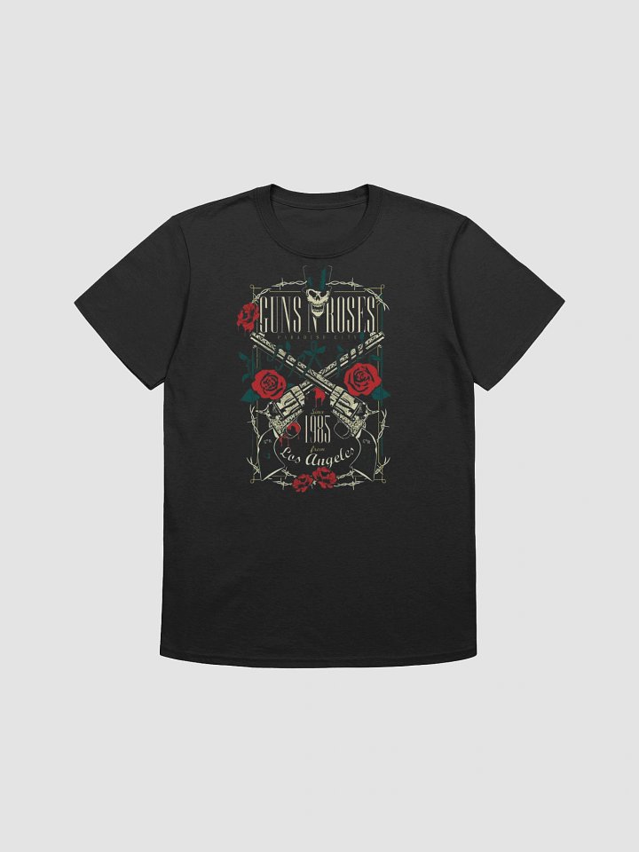 Guns N’ Roses Los Angeles 1985 T-Shirt | Crossed Revolvers & Skull Graphic | Sunset Strip Hard Rock Era product image (2)