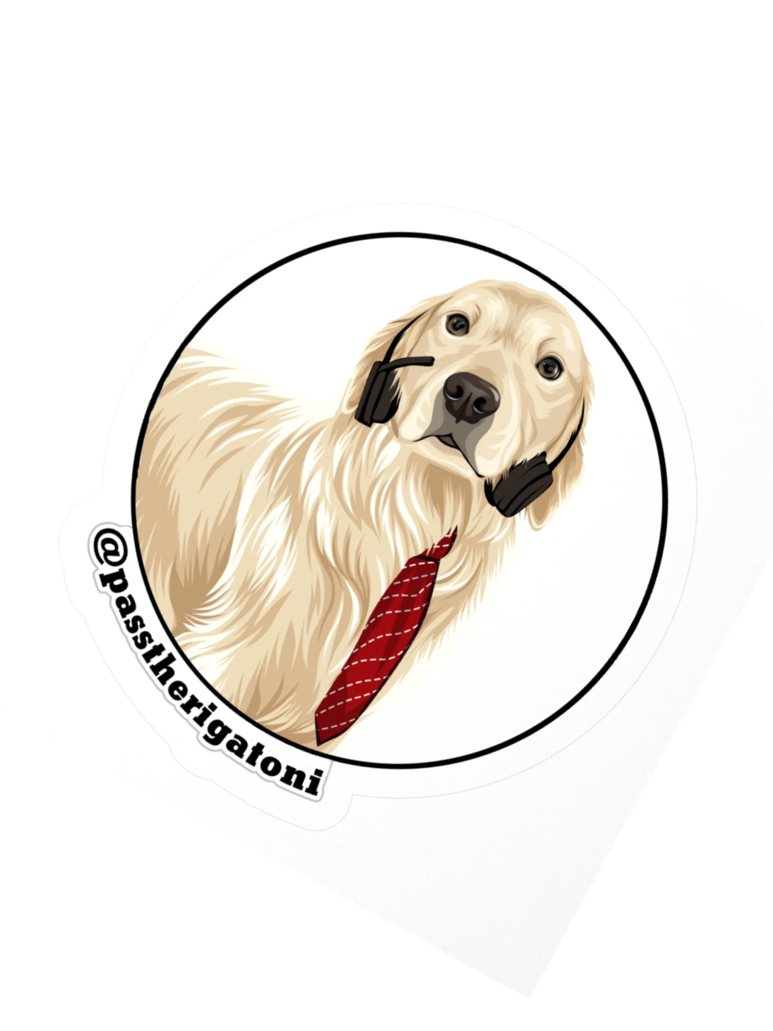 Rigatoni Circle Badge Sticker product image (6)