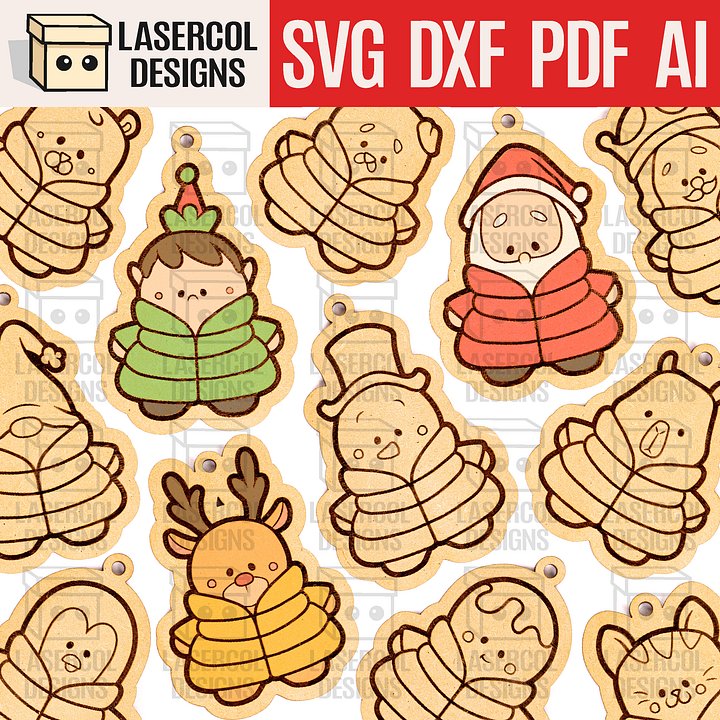 Christmas Ornaments - Laser Cut Files product image (1)