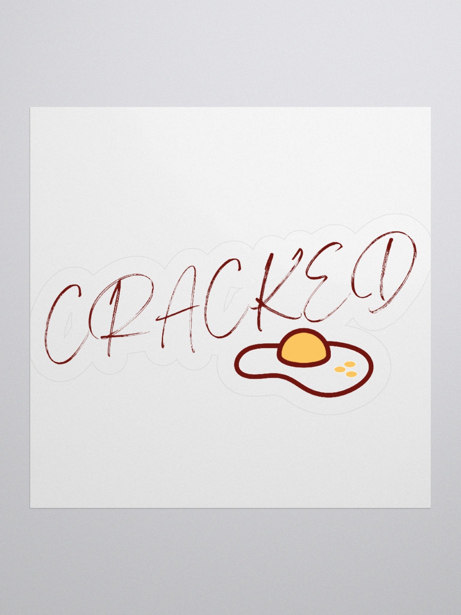 Cracked (Book Boyfriends Wanted) Sticker product image (1)