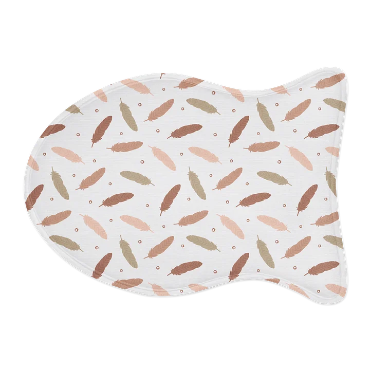 Mocha Mousse Feathers Pet Feeding Mat product image (2)