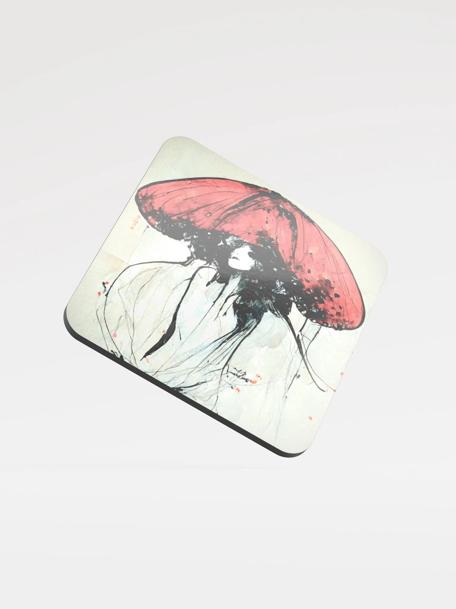 Expressive Red Hat Cork Coaster product image (1)