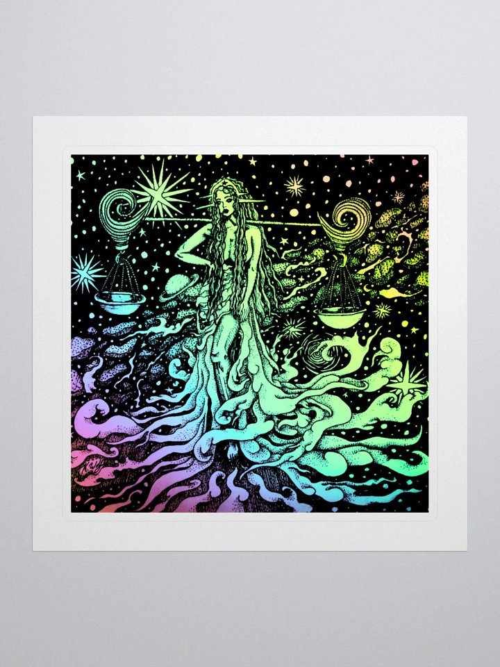 Limited Edition Libra Zodiac Kiss Cut Stickers product image (1)