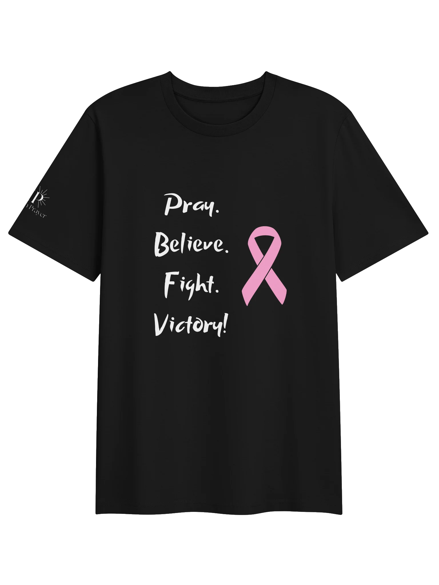 VIP Breast Cancer Awareness "Pray, Believe, Fight, Victory!" Unisex T-Shirt product image (1)
