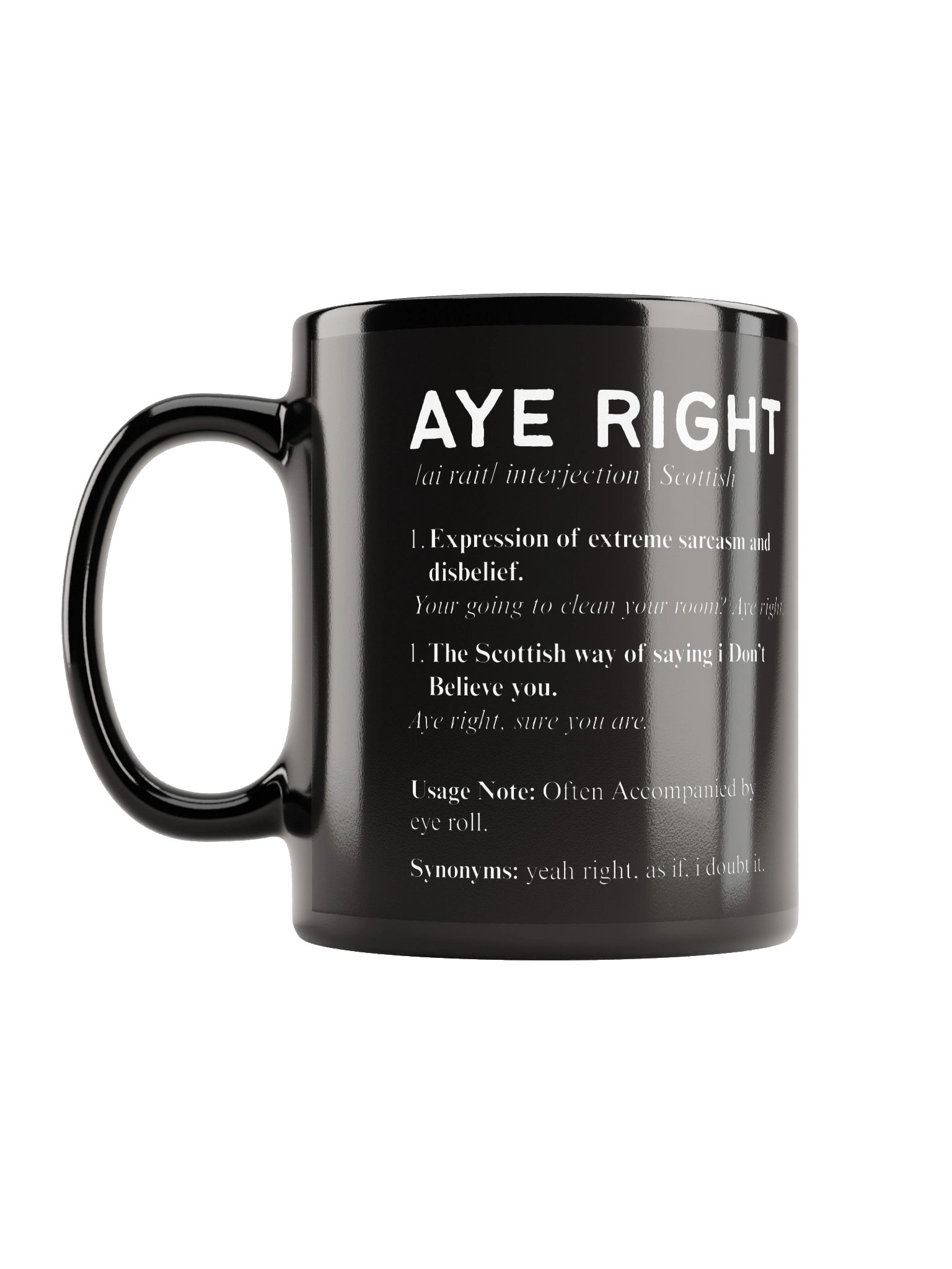 Scottish Dictionary Mug | Aye Right product image (4)