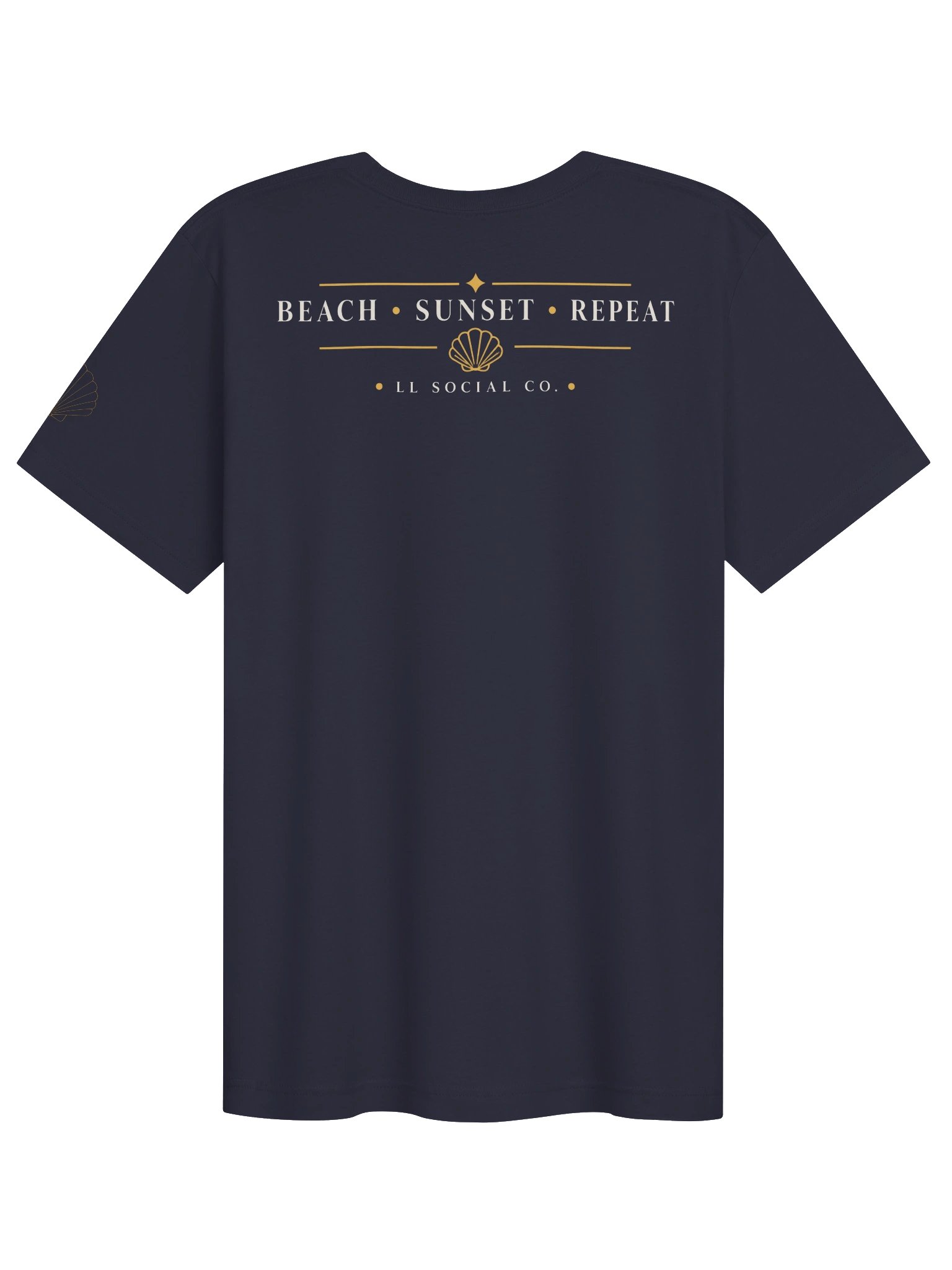 LL Social Co. Beach Sunset Essential Tee — Clam Shell | Ivory product image (17)