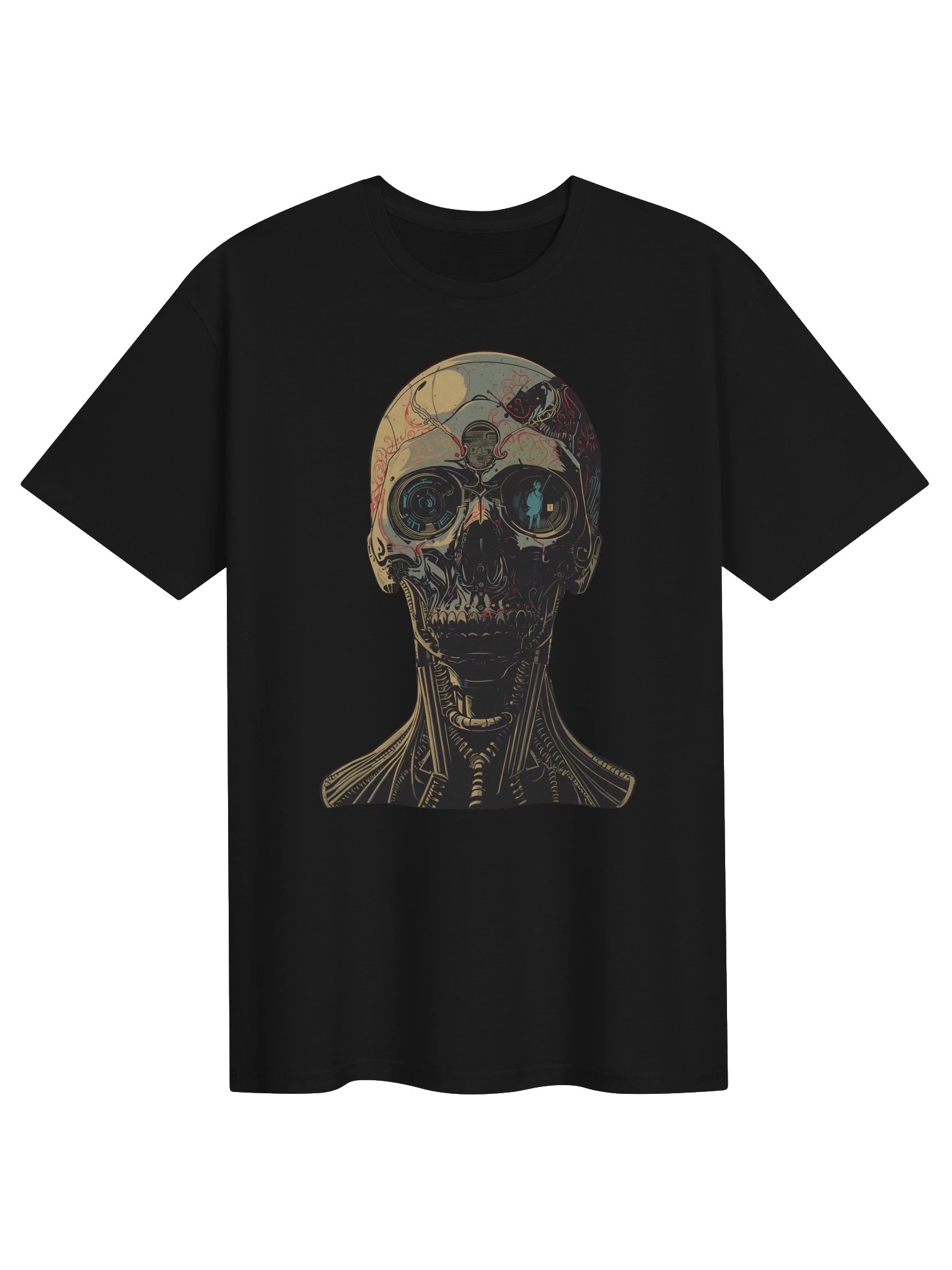 Cybernetic Skull Fusion T-Shirt product image (1)