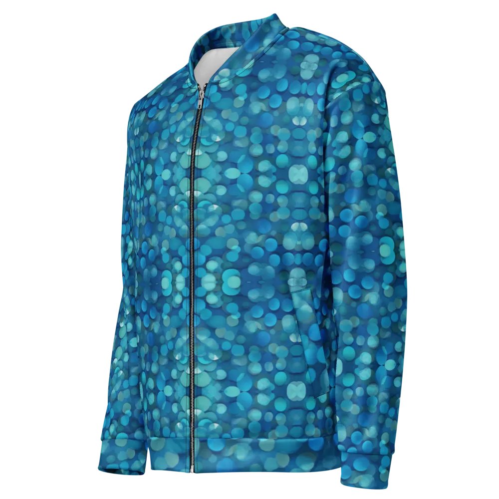Blue Mosaic Dreams Bomber Jacket product image (4)