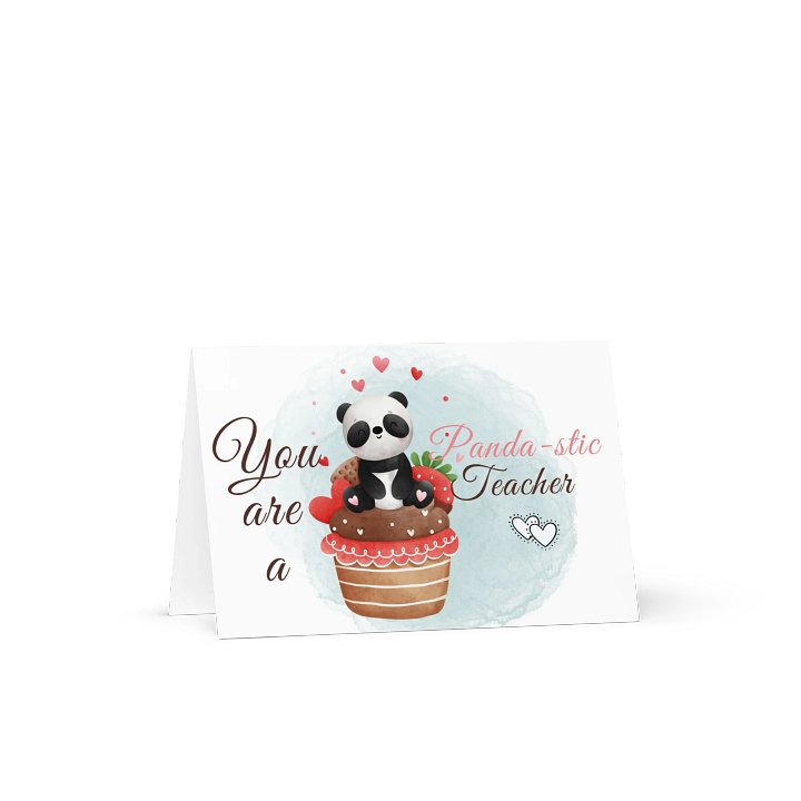you are a panda-stic teacher greeting card product image (2)