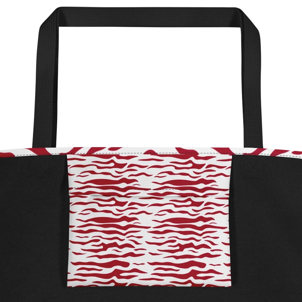 Symmetric Red Motif All-Over Tote Bag product image (2)