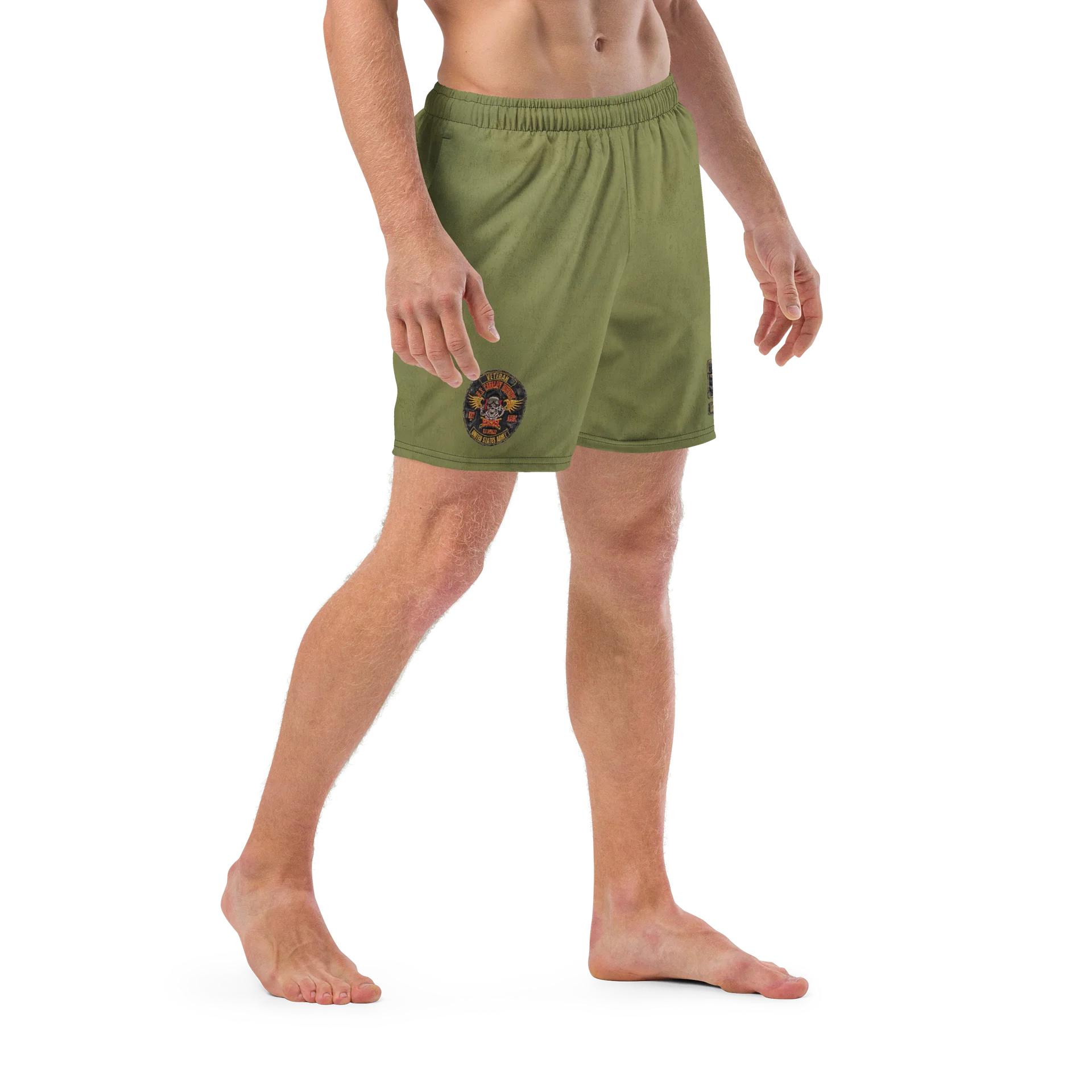 Distressed OD USCRA Cav Swim Trunks product image (6)