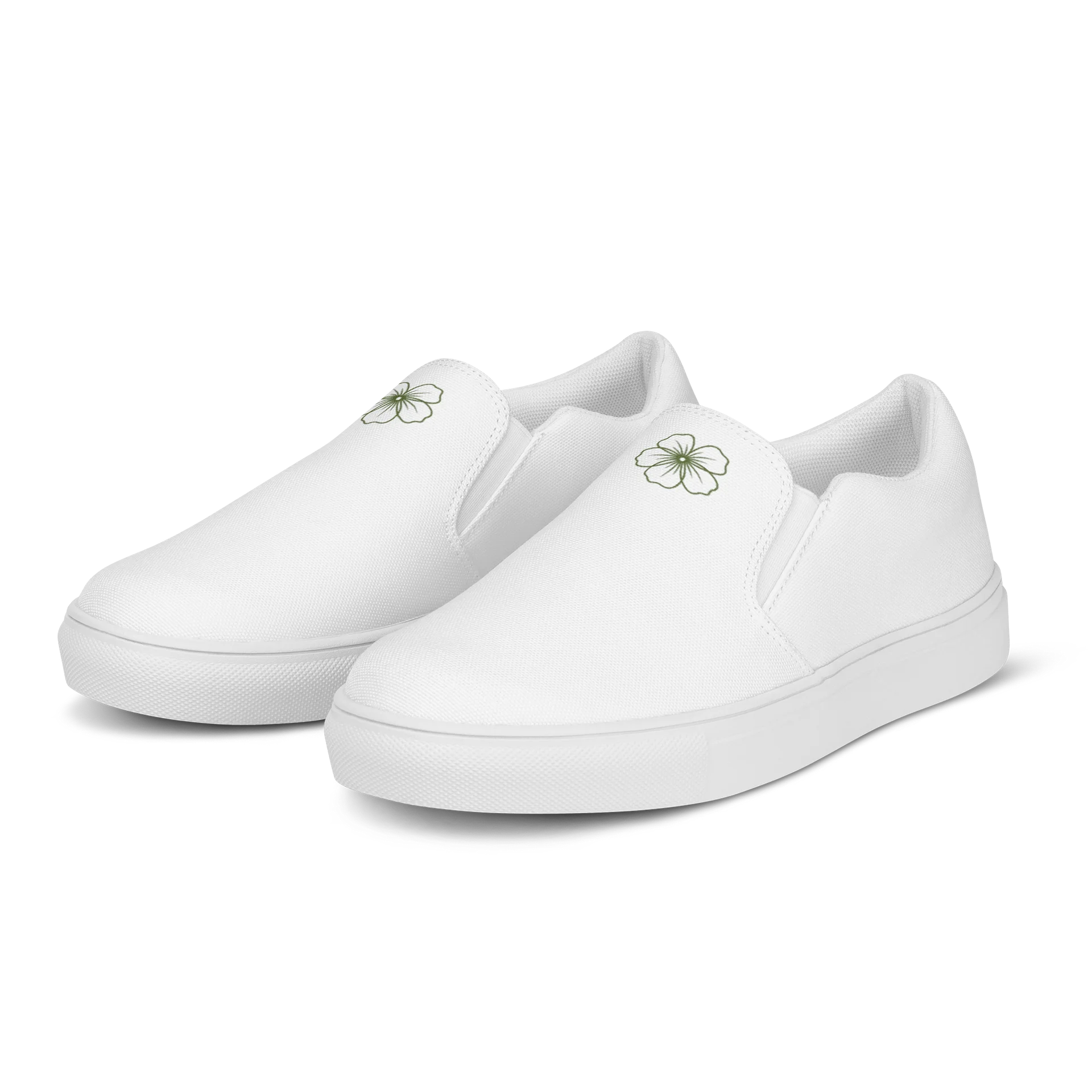 Green Petal Emblem Slip-Ons product image (3)