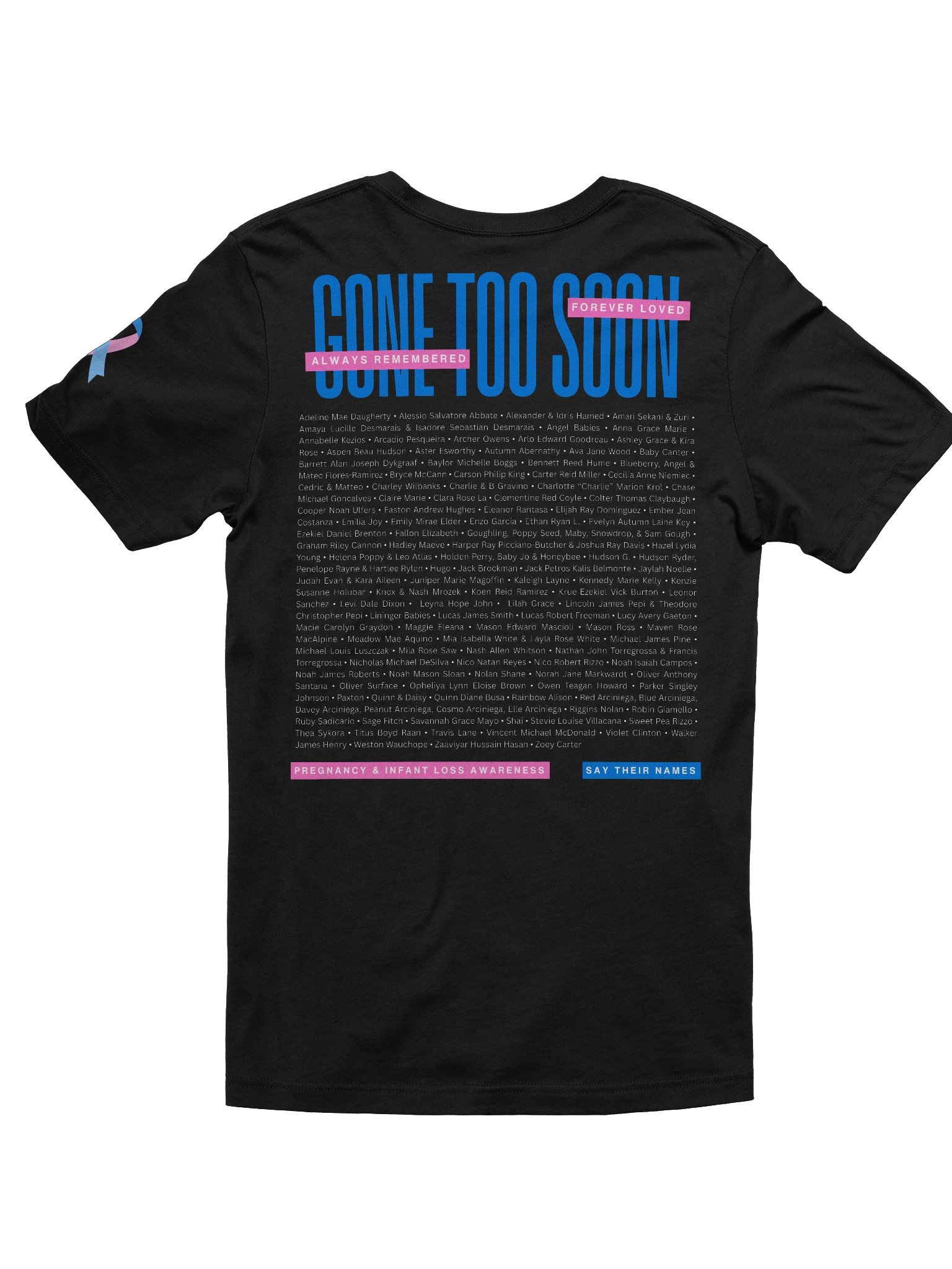 'Gone Too Soon' 2026 Memorial Shirt (soft, dark) product image (3)