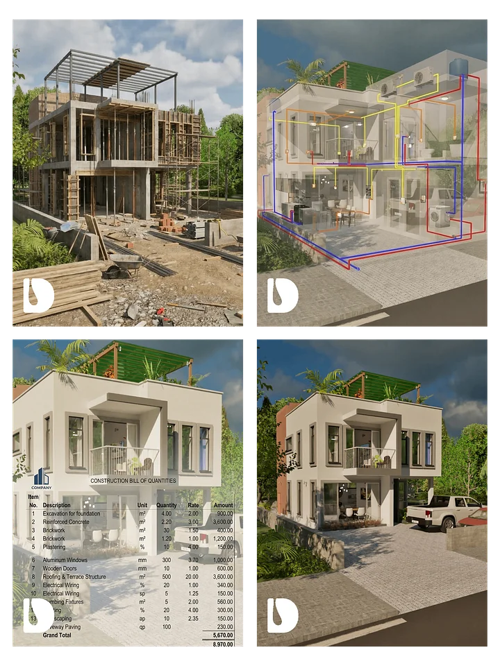 Complete Package Bundle – 3 Bedroom 3 Bathroom House | DA33201B product image (1)