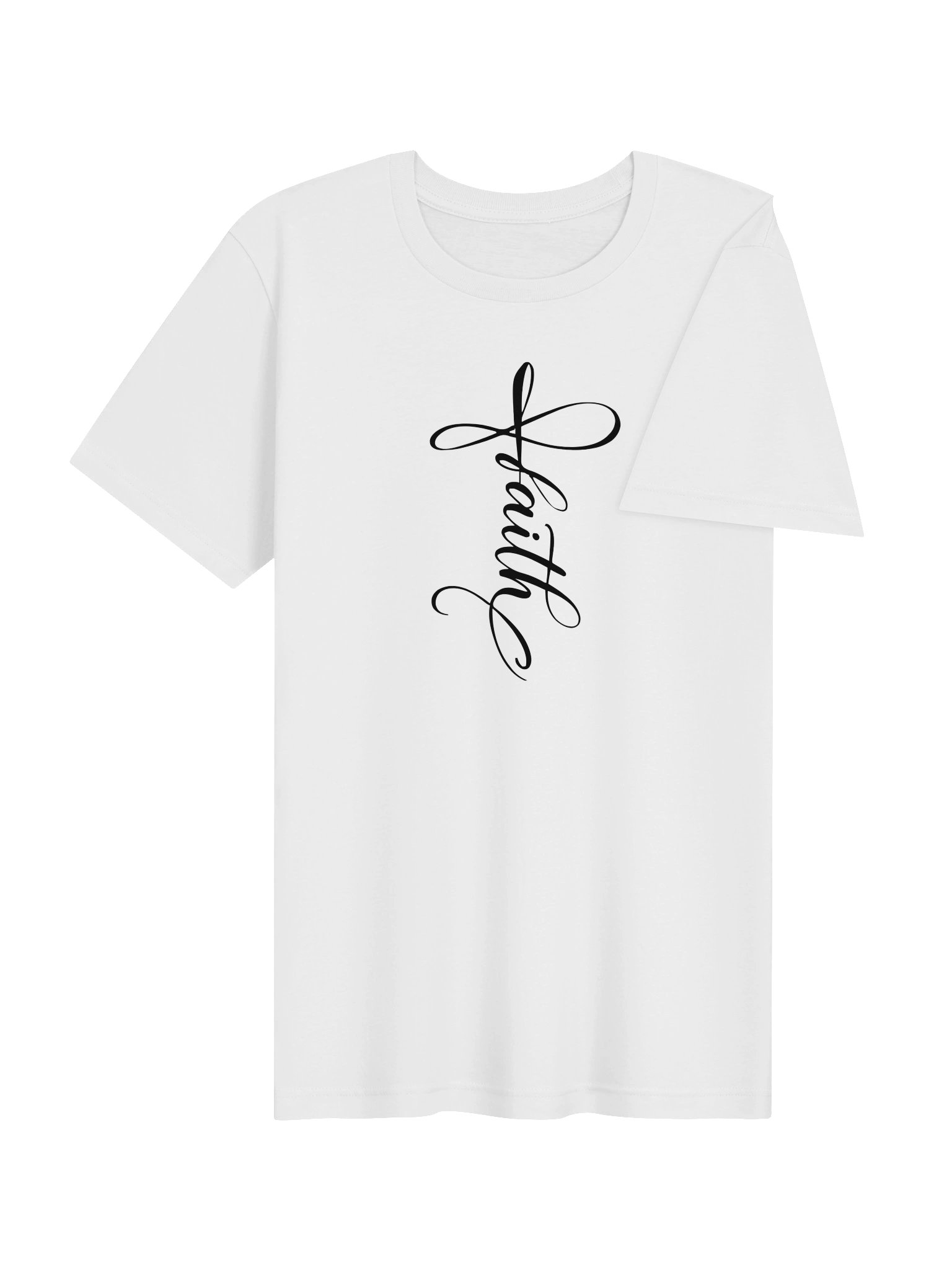 Faith Cross Infinity Symbol Graphic T-Shirt | Unisex Bible Verse Tee product image (4)