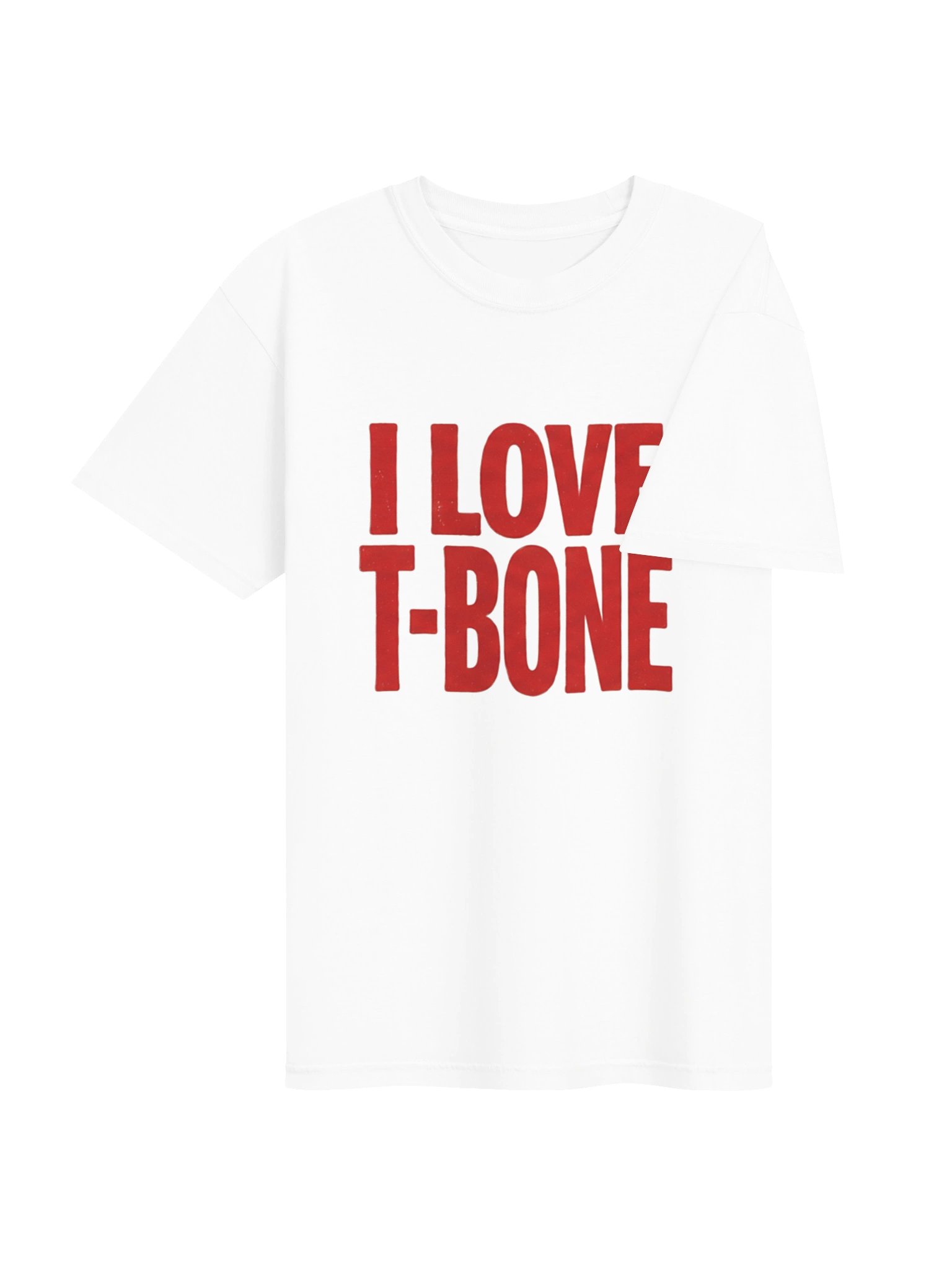 I Love T-Bone White T-Shirt product image (4)