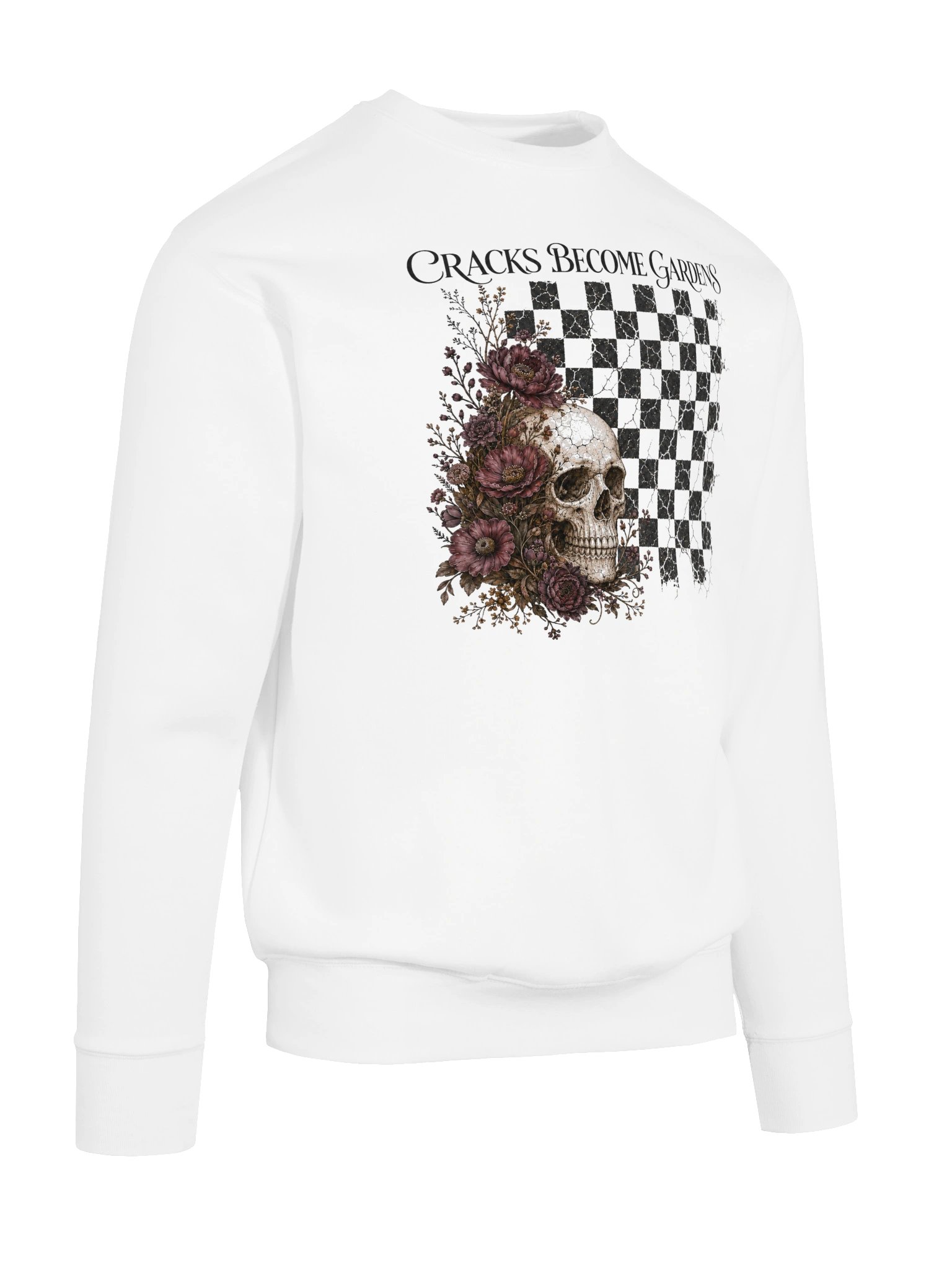 Cracks Become Gardens Gothic Floral Sweatshirt | Cotton Heritage Premium Sweatshirt product image (136)