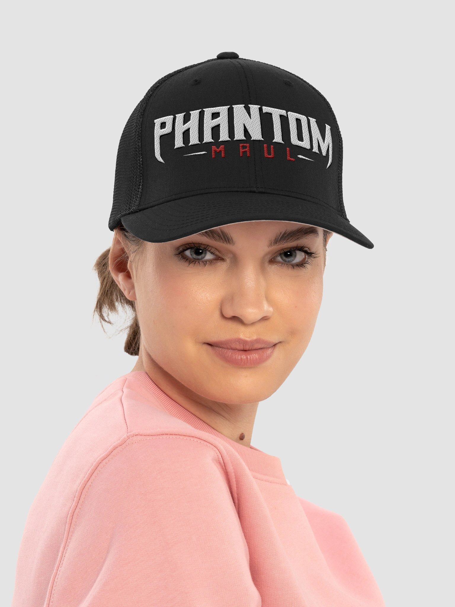 PhantomMaul White logo Mesh Back product image (10)