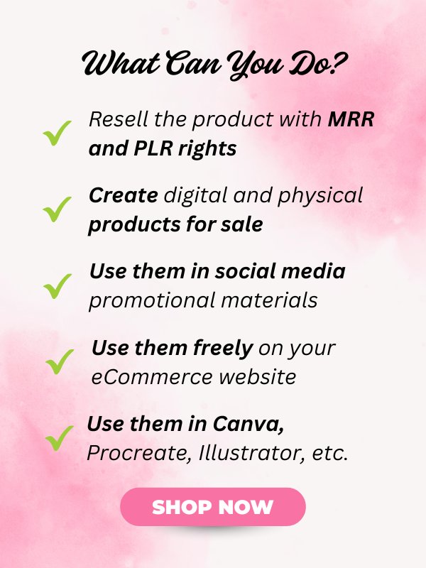 MRR/PLR Kawaii Spring Clipart Bundle product image (6)