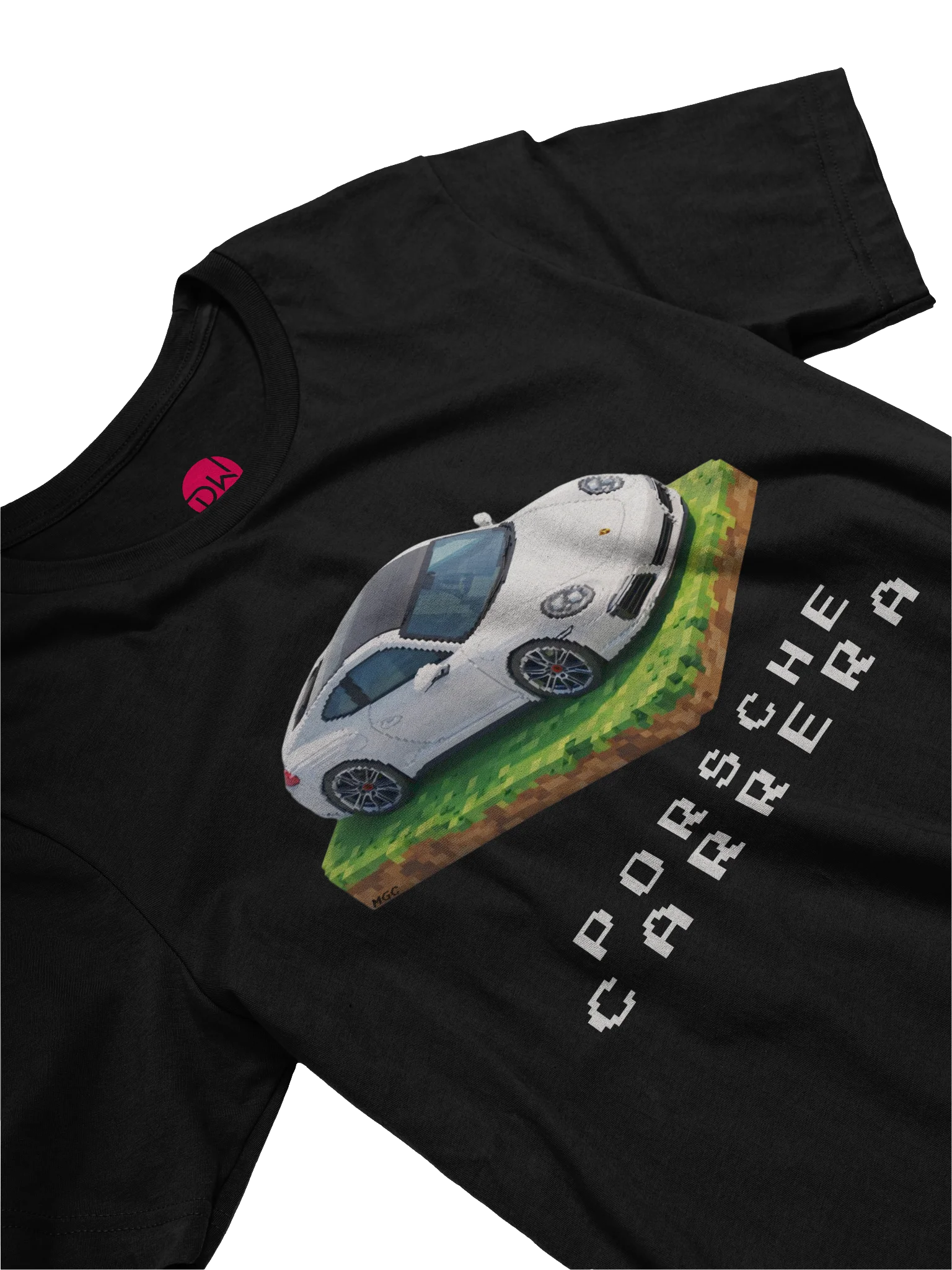 White Porsche 911 Carrera Shirt (Pixel, Retro, Minecraft) product image (3)