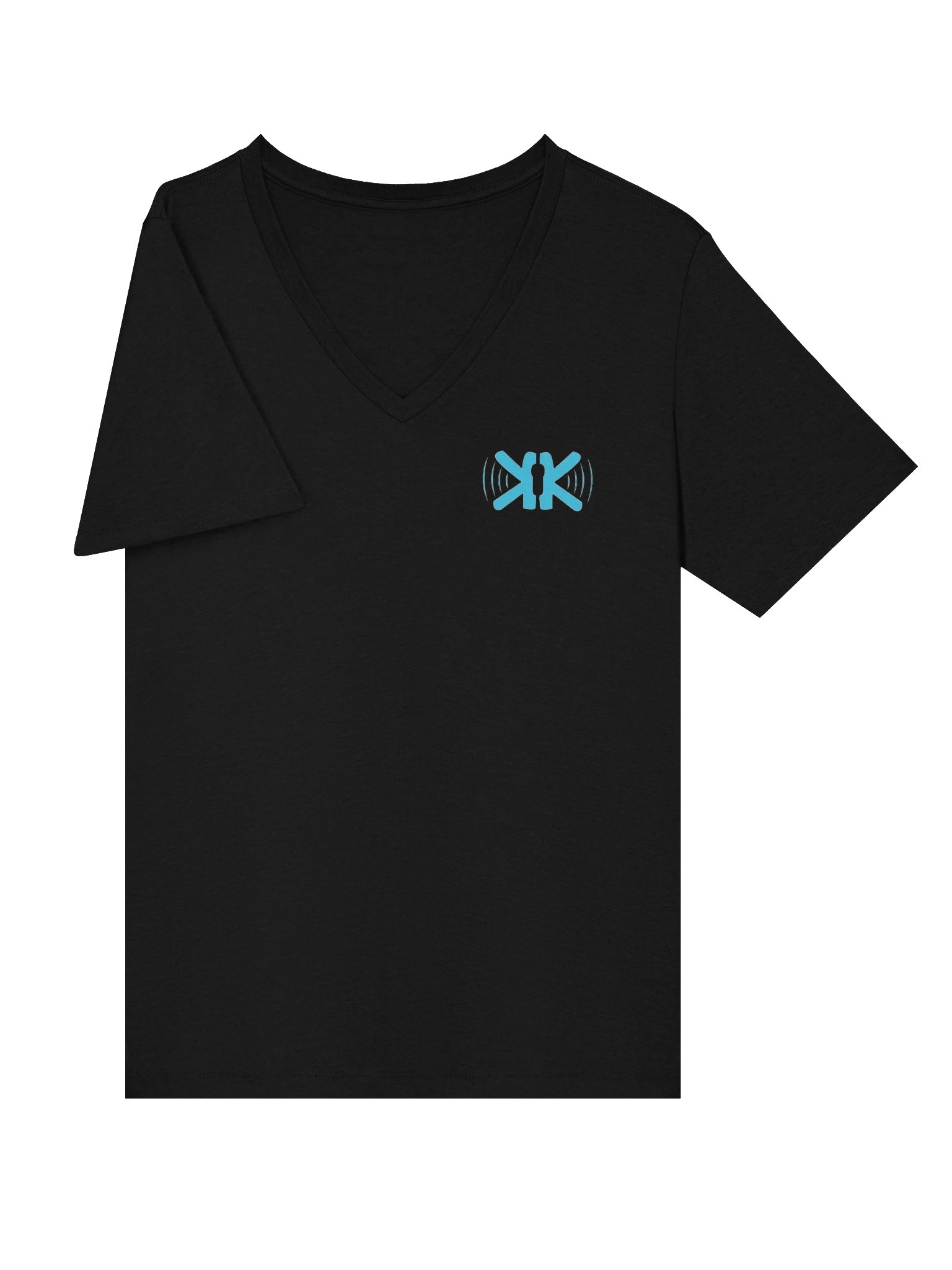 Krank It Up Karaoke Women's Relaxed V-Neck T-Shirt Black product image (6)