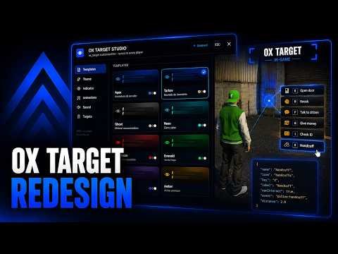 OX_TARGET REDESIGN 🎯 +10 Themes + In-Game Target Studio | Fully Customizable | FiveM Script 2026 product image (1)