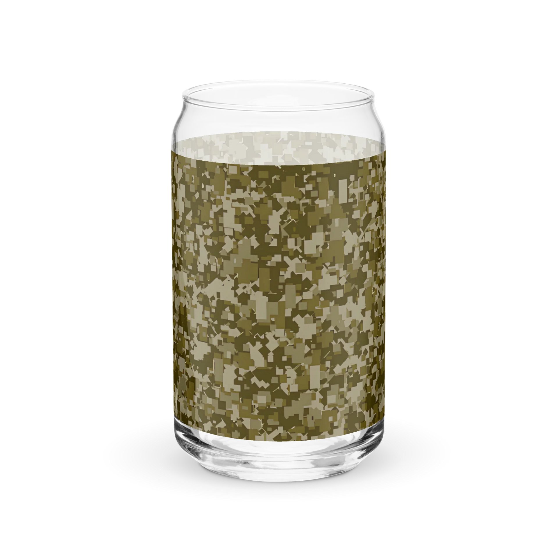 Pixelated Camo Can-Shaped Glass product image (7)