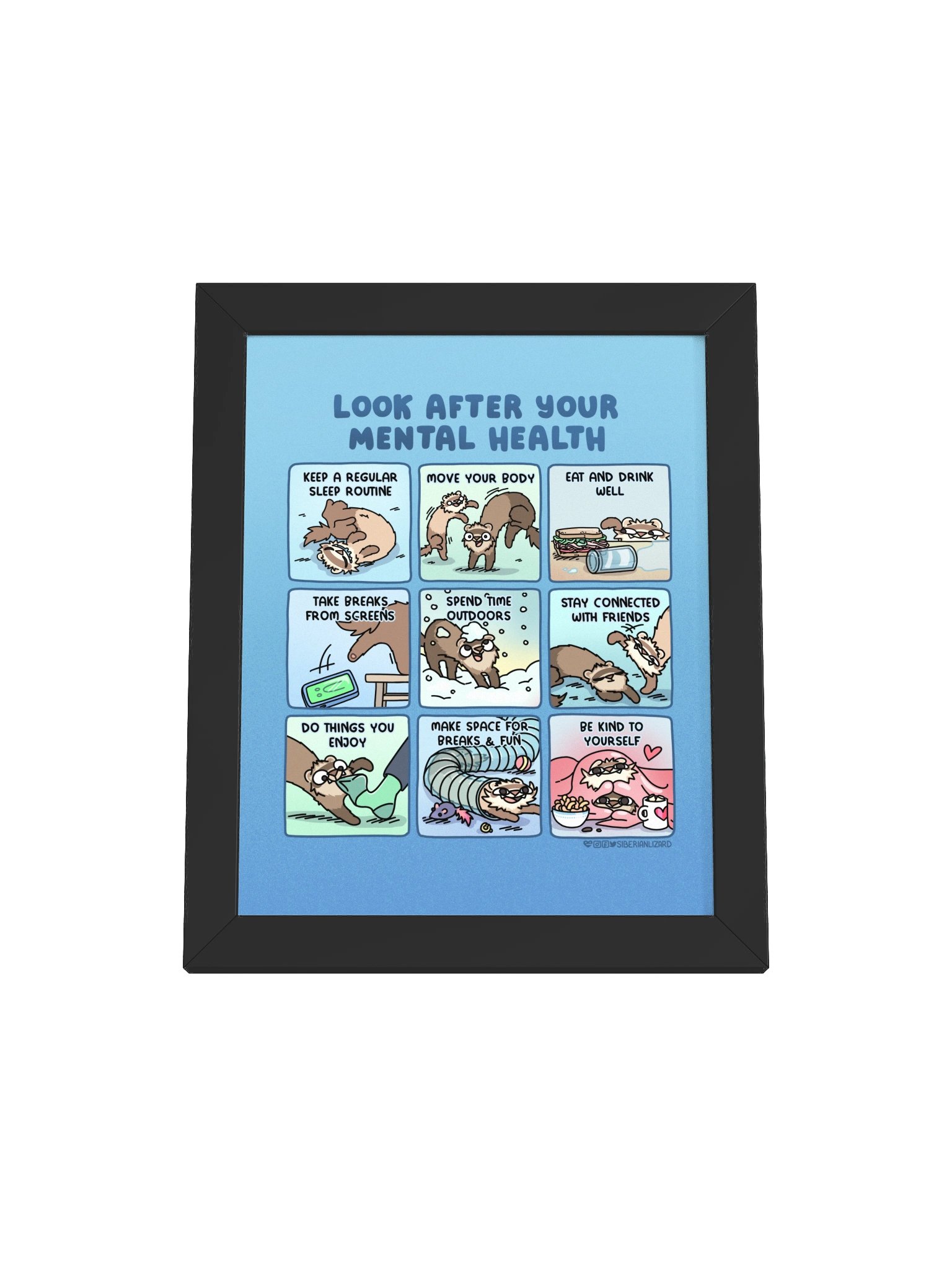 Look After Your Mental Health | Framed Print product image (3)