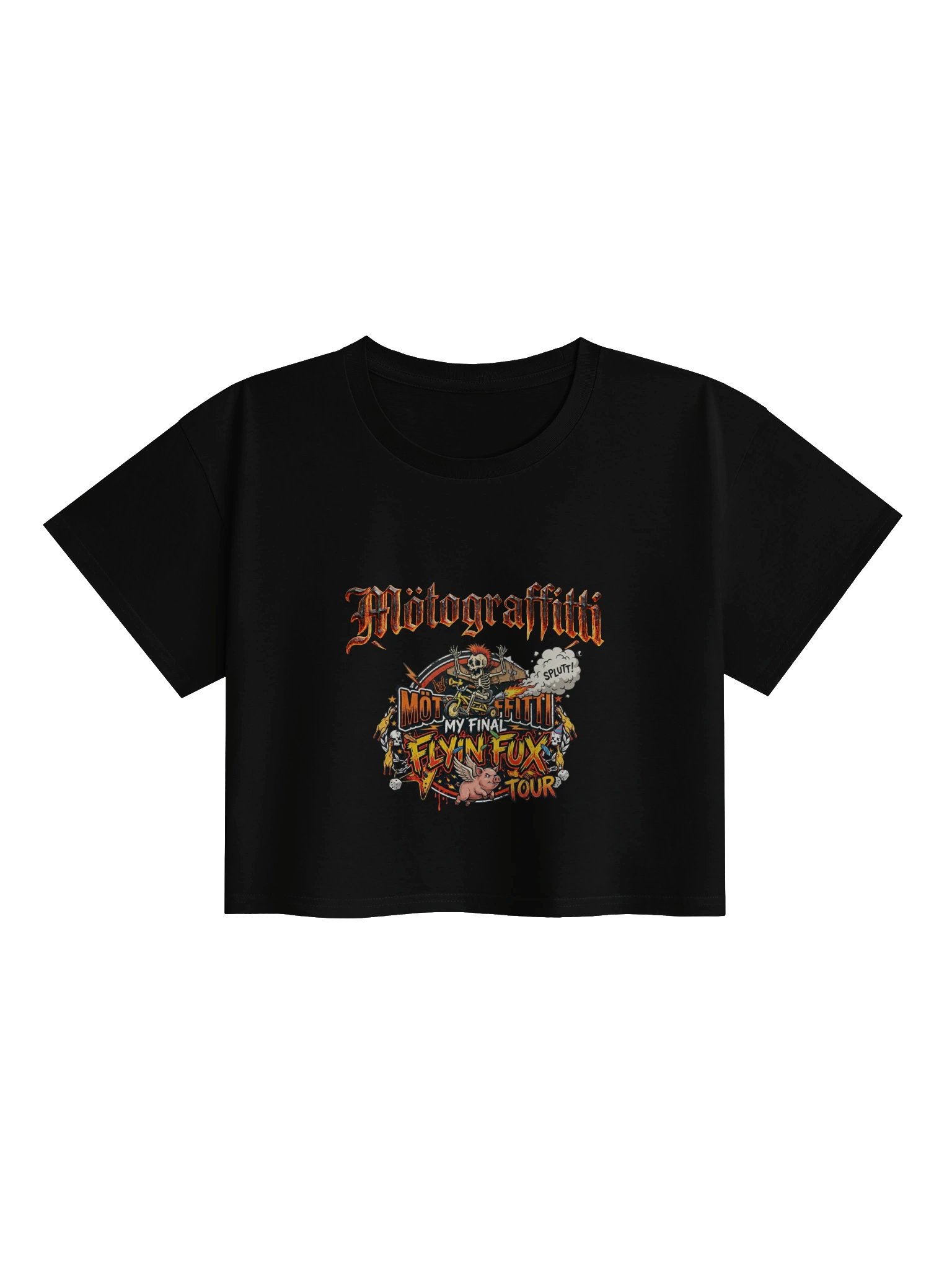 MötoGraffitti Final Flyin Fux Tour Crop Top product image (37)