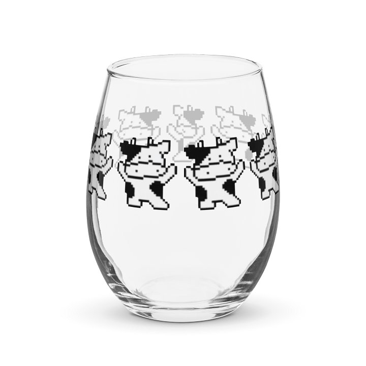 Celestial Cow Stemless Wine Glass product image (1)