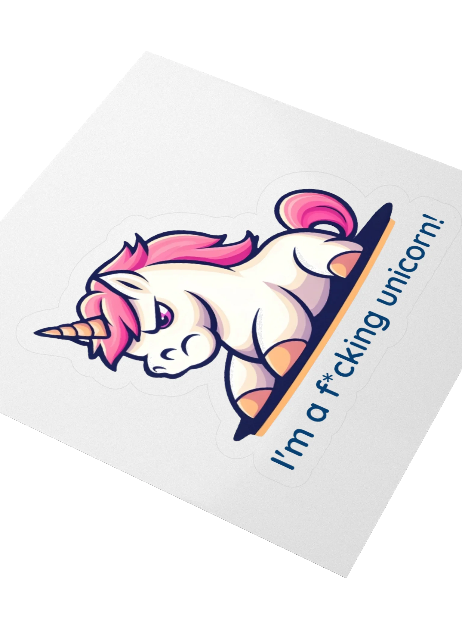 Grumpy Unicorn Vinyl Stickers product image (3)