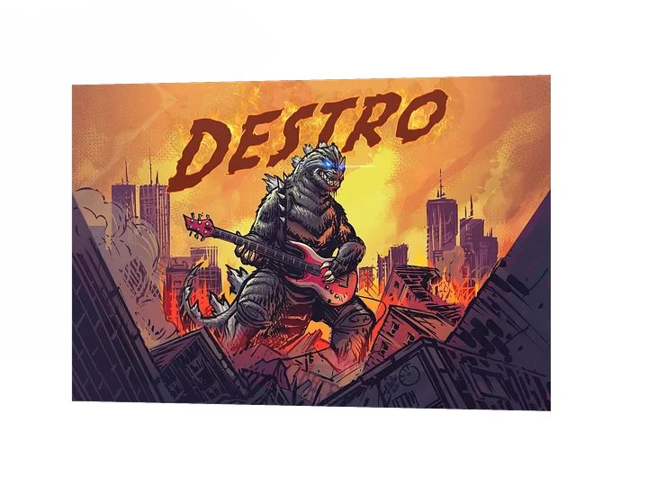 Rock Zilla Matte Poster product image (1)