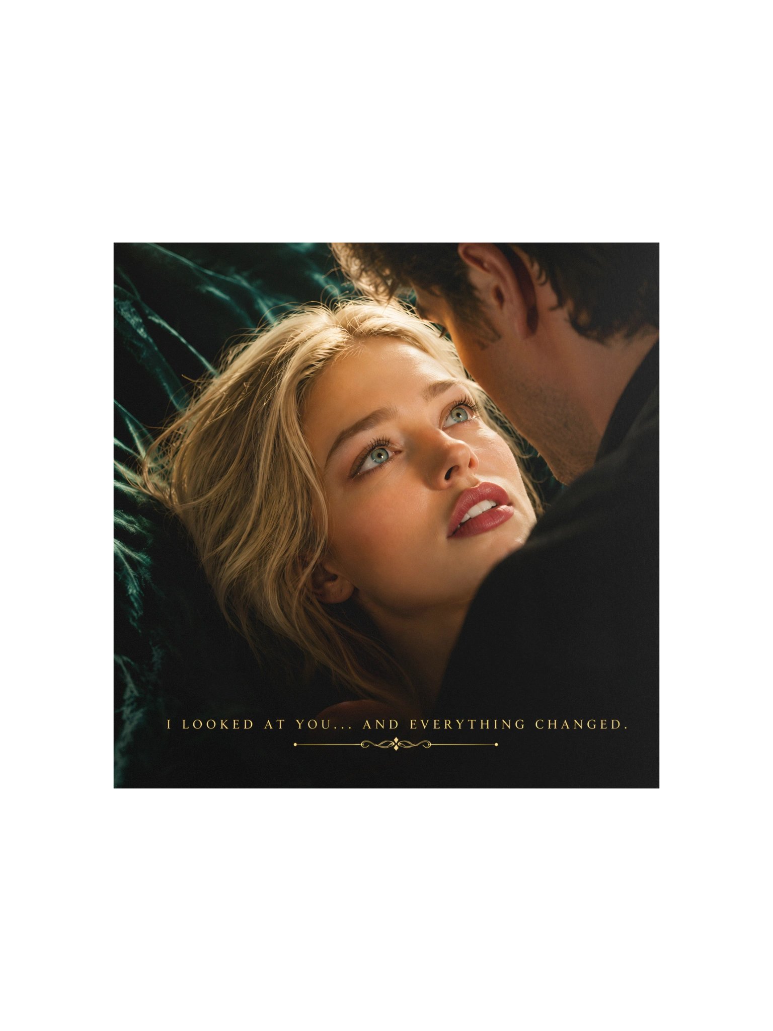 Romantic Love Story 10x10 Poster, Cinematic Couple Wall Art, Anniversary & Valentine Gift product image (3)