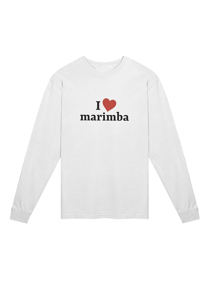 I <3 marimba | long sleeve comfort colors t-shirt product image (1)