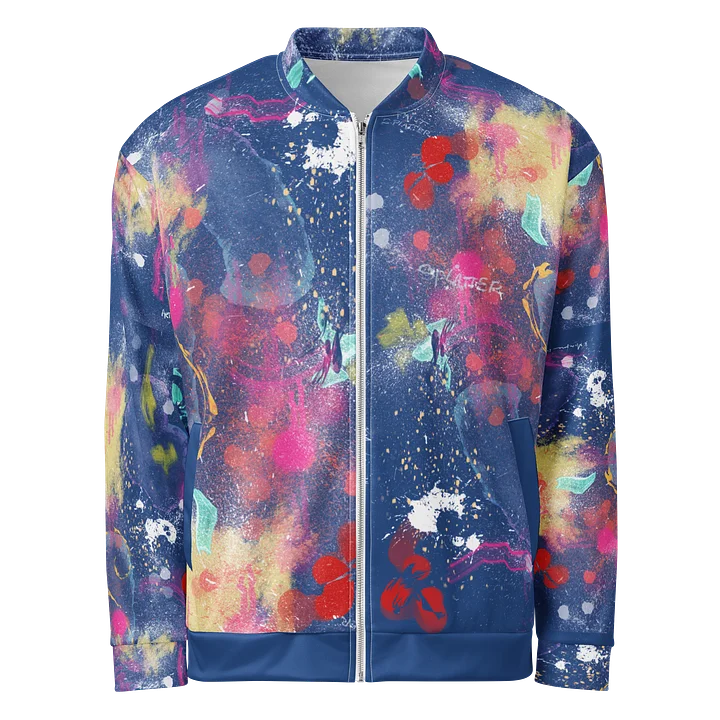 Unisex Bomber Zip Jacket 'True Blue' product image (1)