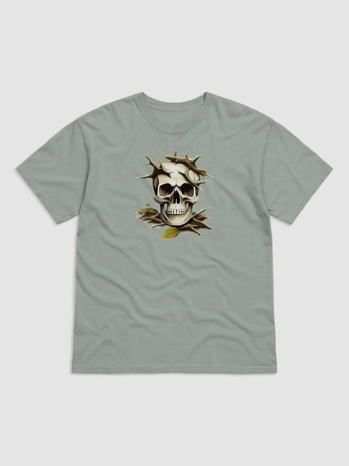 Skull with Thorns Skull, thorns, skull with thorns, skeleton, horror, scary, spooky, bones, thorn, pattern, abstract, geometric, spiral, vintage, retro, colourful product image (1)