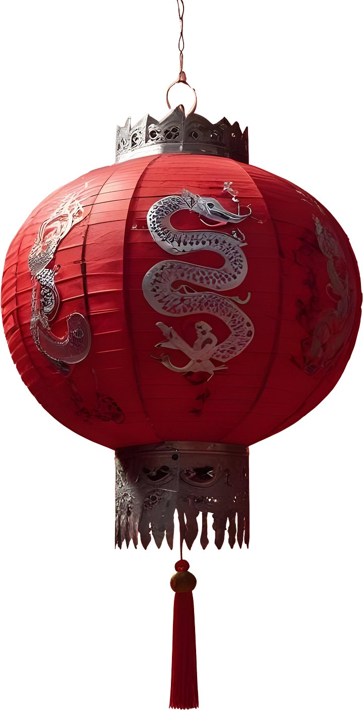 Chinese Silver Dragon Lantern – Lantern festival PNG product image (1)