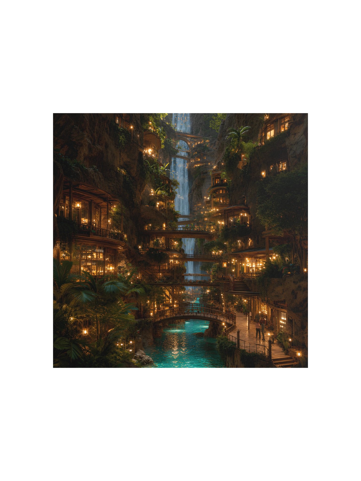 Waterfall Village | Fantasy Cliffside Tropical Resort product image (2)