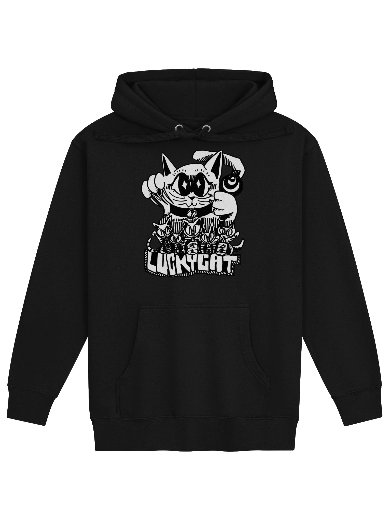 lucky cat hoodie product image (1)