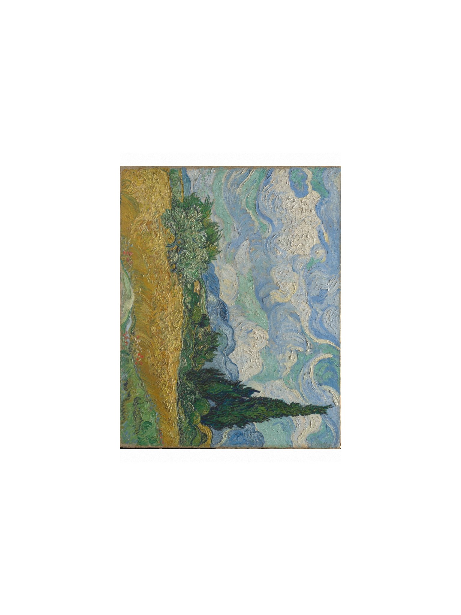 Van Gogh, Wheat Field with Cypresses — Fine-Art Poster product image (3)