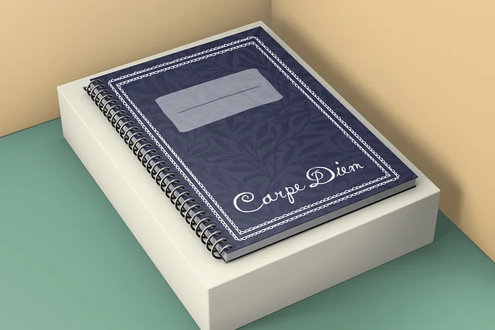 Carpe Diem Notebook Blue product image (2)