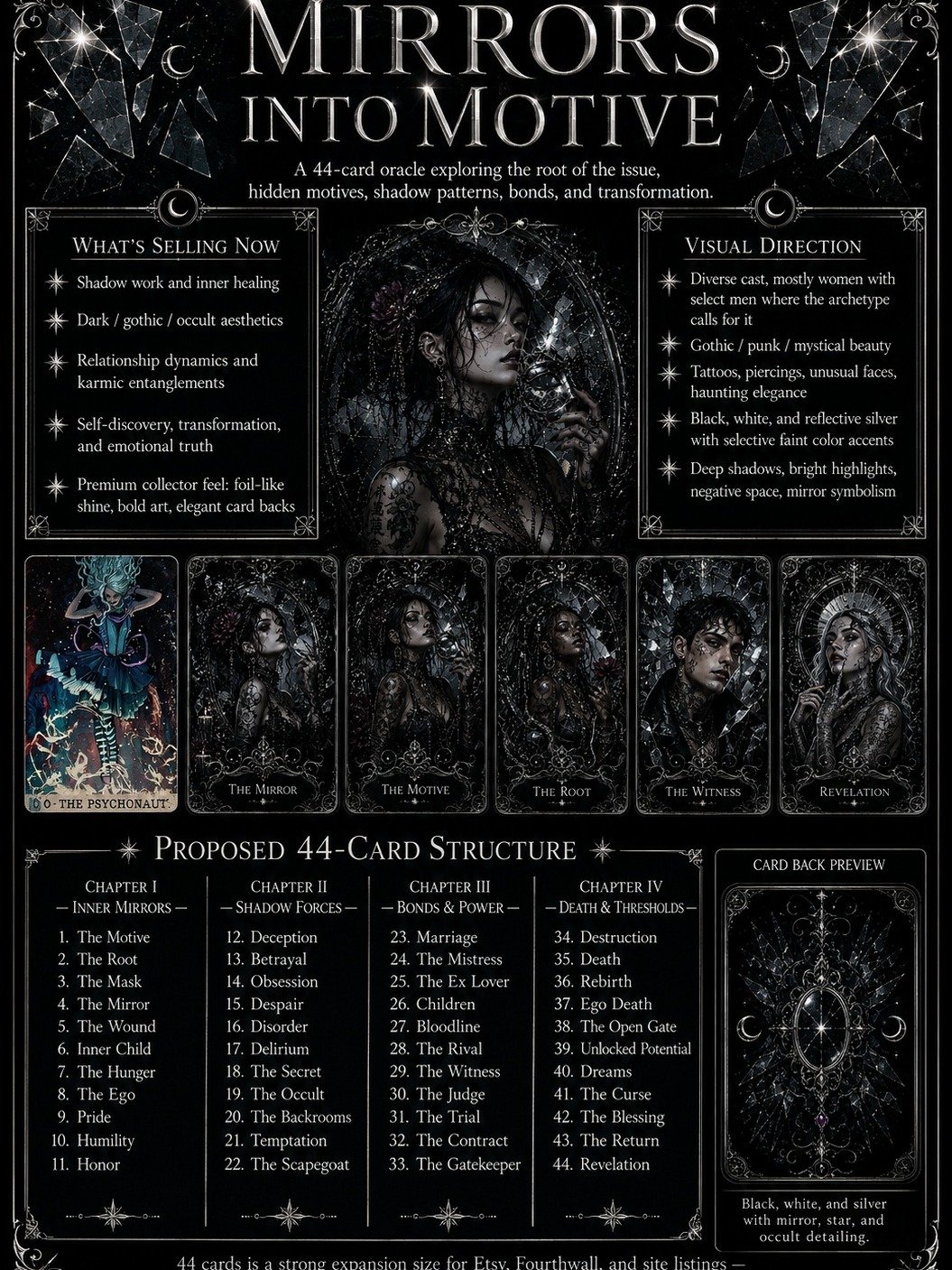 Mirrors Into Motive Oracle — 44-Card Digital Deck + Official Guidebook product image (1)