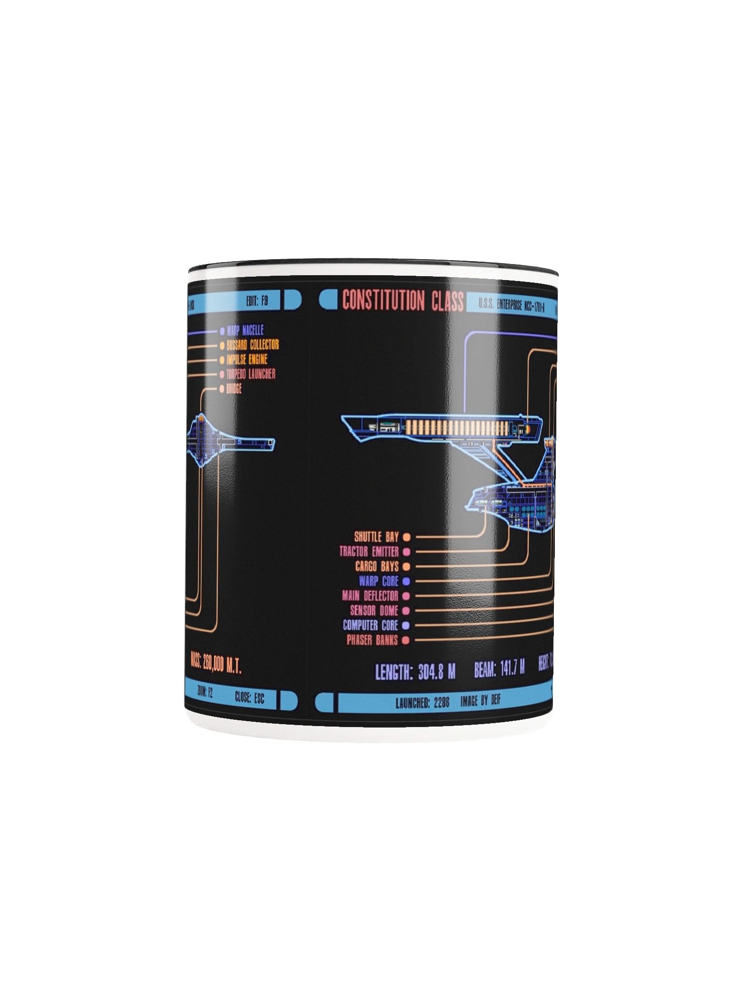 LCARS Constitution Mug product image (48)