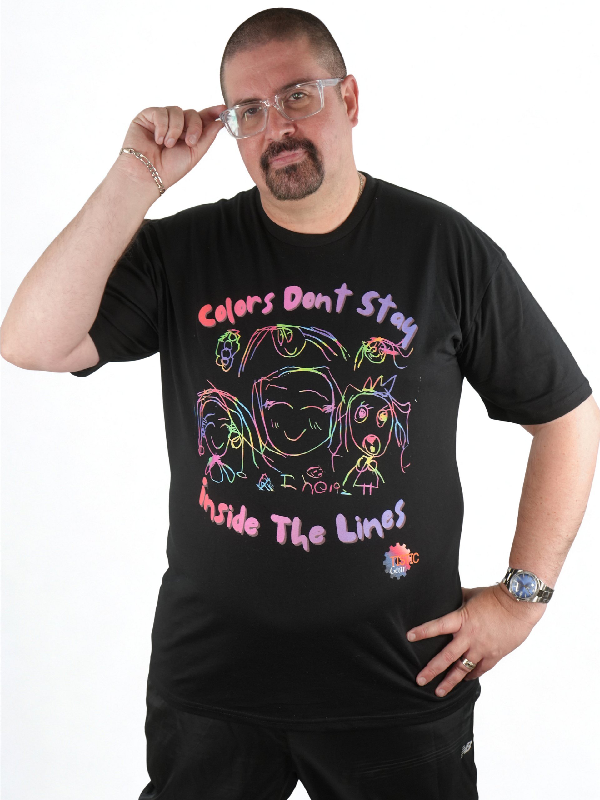 Men's TISTIC Gear – Colors Don’t Stay Inside The Lines Limited Edition Tee product image (2)