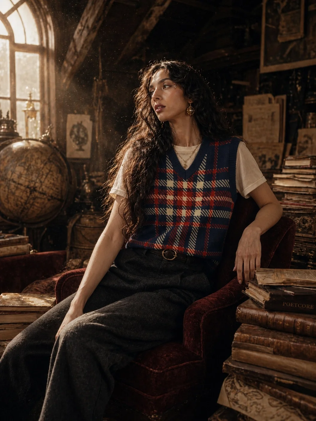 The Archivist Unisex Knitted Vest product image (1)