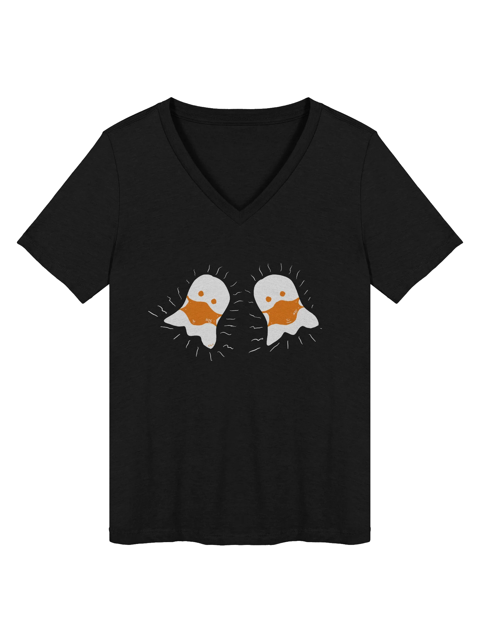 Boo! Masked duo v-neck tee product image (2)